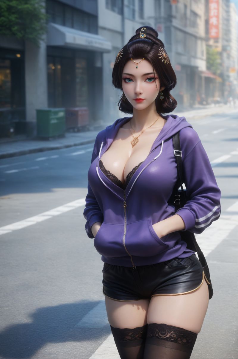 3025-呼呼-AI绘画大神国漫女神图包合集[16套-8.8G]