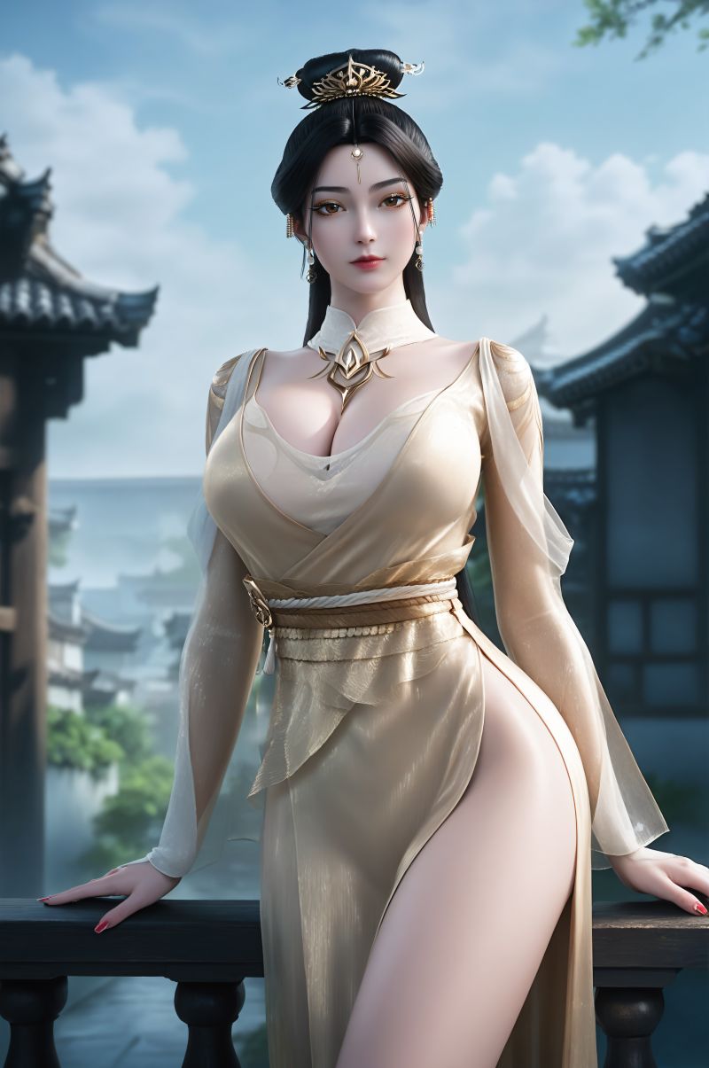 3025-呼呼-AI绘画大神国漫女神图包合集[16套-8.8G] - 全文