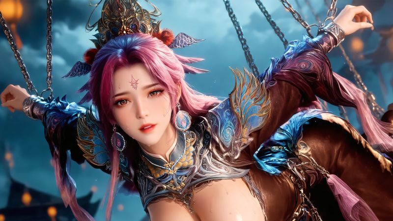 3028-Huachen-AI绘画大神国漫女神图包合集[47套-42G]