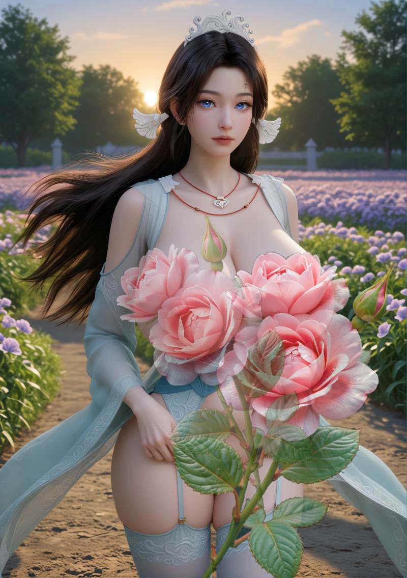 3120-蝶翼-AI绘画大神国漫女神图包合集[19套-26G] - 全文